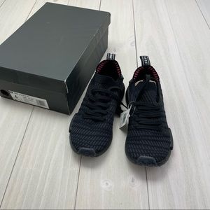 Adidas NMD R1 PrimeKnit Triple Black sneakers Sz 6